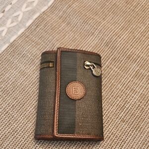 Fendi Brown Leather Key Holder🖤